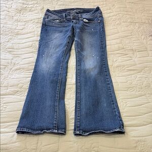 American Eagle Outfitters Flare Blue Jeans